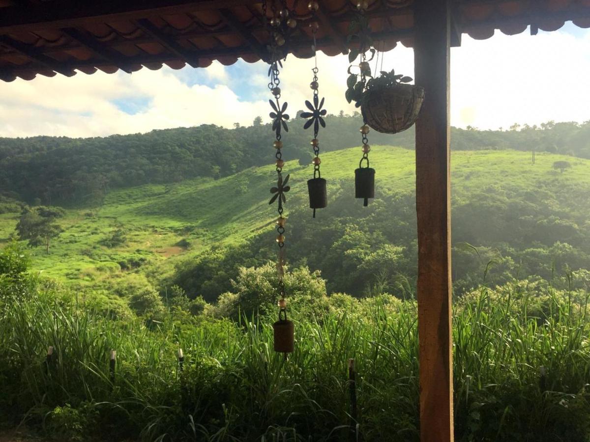 Chale Com Vista Privilegiada Piloes Bagian luar foto